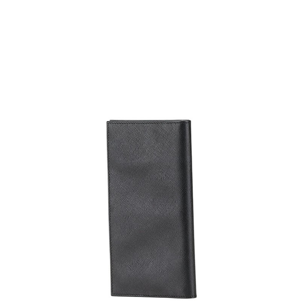 Prada Wallet Billfold Leather Long Black